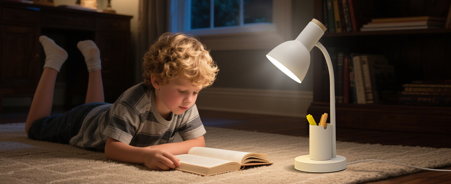 Desk lamp comes with led lamp with pen holder and phone holder