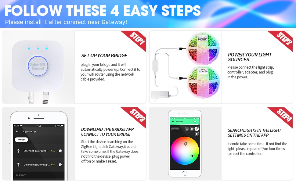 hue rgb led strip light