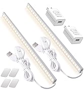 DWEPTU 2Pack LED Under Cabinet Light LED Light Bar with USB Powered Under Cabinet Lights for Clos...