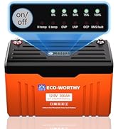 ECO-WORTHY 12V 300AH ?LiFePO4 Lithium Battery Bluetooth with SOC LEDs, Low Temp Protection, 3840W...