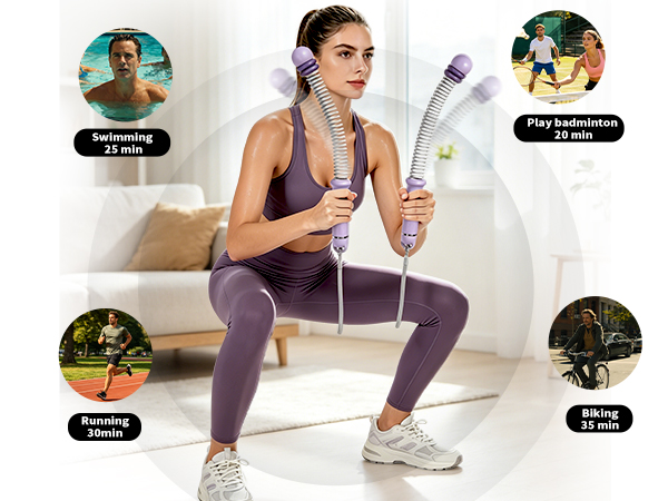 cordless battle ropes for home gym