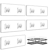 YASONIC 5-Pack Shower Caddy Adhesive Replacement - Transparent Shower Adhesive Strips, No Drillin...