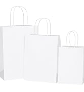 SHOPDAY 45Pcs Brown Paper Bags with Handles, Assorted Sizes Gift Bags Bulk Kraft Paper Bags 5x3x8...
