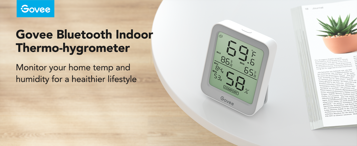 B5075082- Govee Bluetooth Indoor Thermo-hygrometer