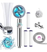 High Pressure Shower Heads, Handheld Turbo Fan Shower, Hydro Jet Shower Head Kit with Replacement...