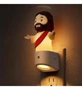 L LOHAS LED Night Light for Kids,Jesus Night Light,Color Changing | LED Night Light with Dusk to ...