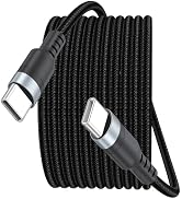 15ft USB C Cable Fast Charging 60W, Long USBC to USB-C Charge Cord 15 Foot Type C 2.0 480Mbps Dat...