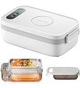 chufa Cordless Electric Lunch Box, 14000mAh Rechargeable Heated Lunch Box, 1L Portable Food Warme...