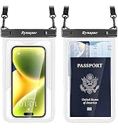 Rynapac Waterproof Phone Pouch - 8.5in Waterproof Phone Case with Lanyard, IPX8 Cell Phone Dry Ba...