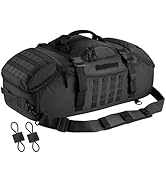 Hannibal Tactical 65L Large Duffle Bag, 3-in-1 Tactical Backpack MOLLE Pack for Sports, Gym, Outd...