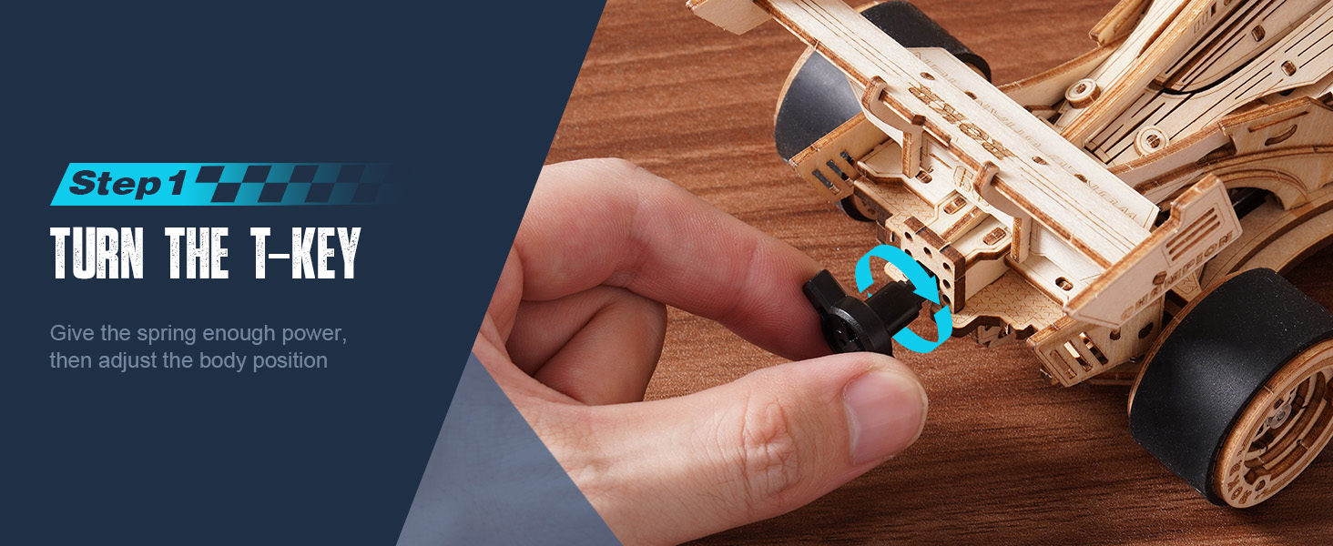 rokr 3d wooden puzzles RC racing car model building kits adults build kids