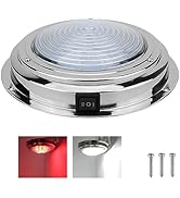 RVZONE Marine Boat Dome Light 12V LED Boat Lights Interior with Toggle Switch LED Boat Cabin Ligh...
