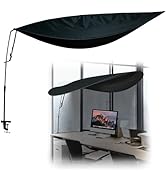 55 Inch Office Cubicle and Desk Shade – Blocks Light and Air Conditioning Airflow, Creates a Priv...