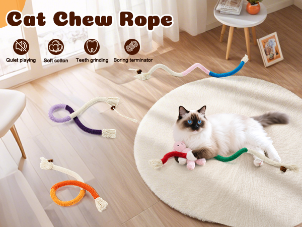 cat chew rope