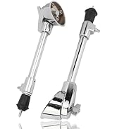 2 PCS Bass Drum Legs, Silver Steel 16Mm Anti-skid Drum Stand Feet, Professional Drum Leg Set, Per...