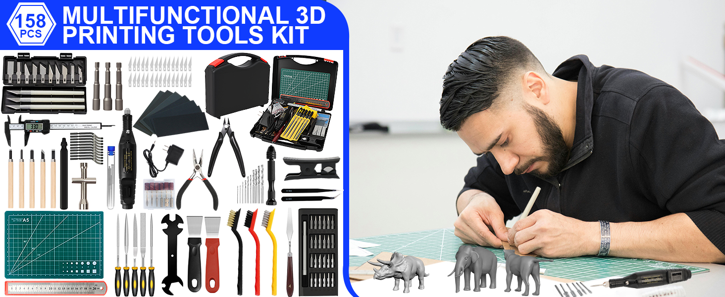 158 PCS 3D Printing Tool Kit