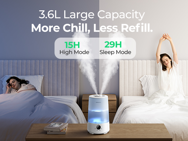 long working time large tank humidifier