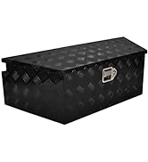 FGJQEFG 39 Inch Aluminum Utility Trailer Tongue Tool Box Wide Utility Trailer Tongue Tool Box RV ...