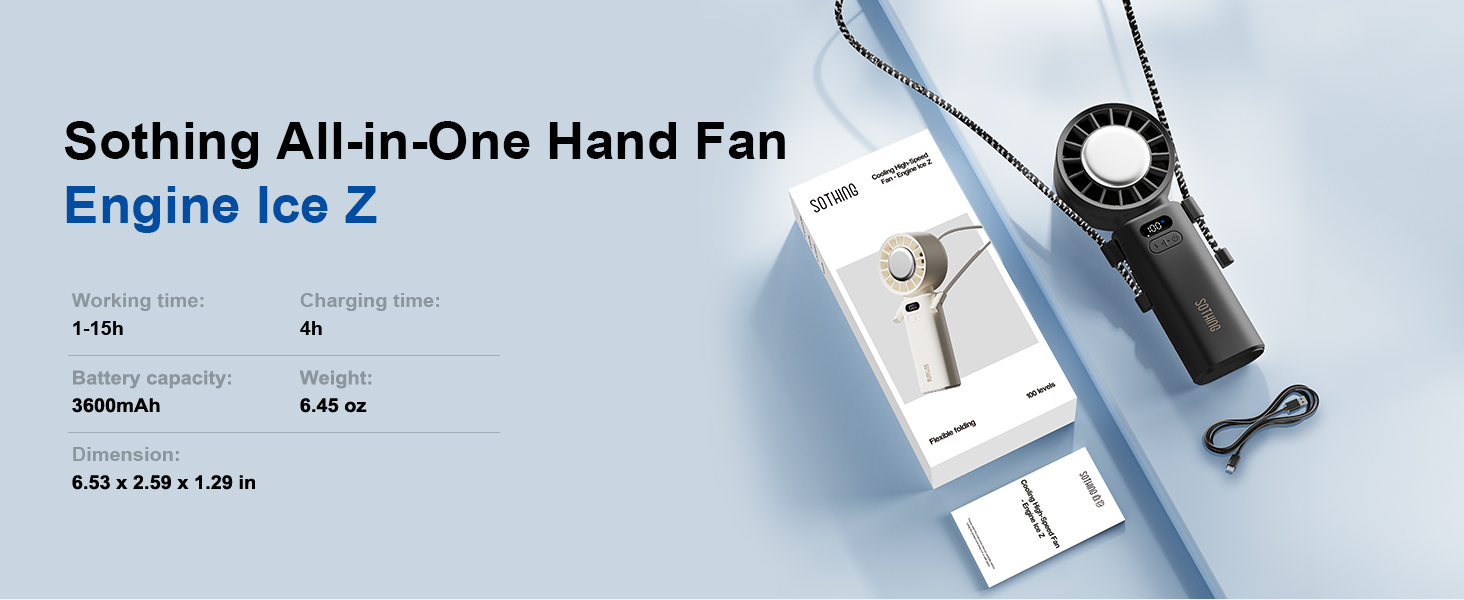 Portable Handheld Fan Sothing Engine Ice-Z
