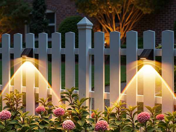 solar lights fence