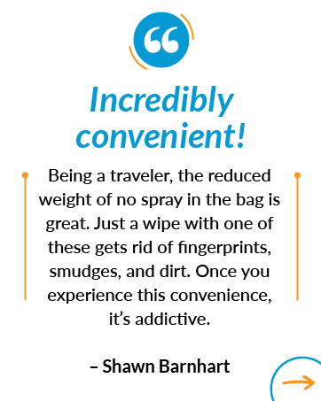 Incredibly convenient! Lightweight and easily removes fingerprints and smudges—truly addictive.