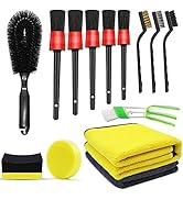 14 PCS Car detailing kit with car detailing brush set, Car detailing brushes tire brush for clean...