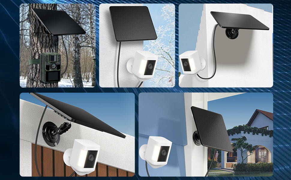 Solar Panel for Security Cameras
