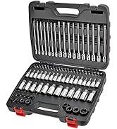 CARBYNE Master Hex &amp; Torx Bit Socket Set, 84 Pieces | SAE &amp; Metric - S2 Steel Bits, Chrome Vanadi...