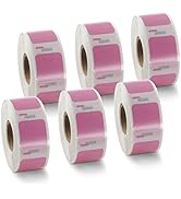 BETCKEY Colored Labels Compatible with Dymo 30332 (1" x 1") Square QR code's Multi-Purpose Labels...