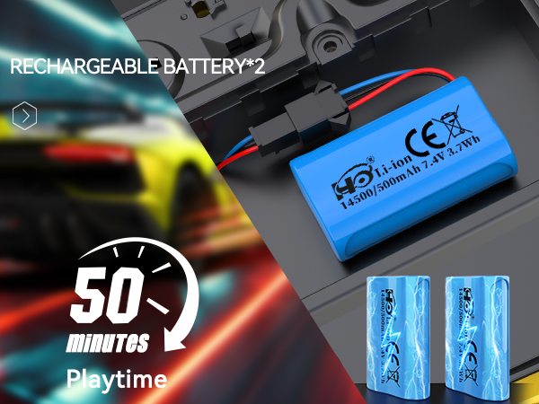 rc race car Two rechargeable batteries