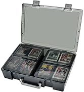 ALCYON 1600+ Baseball Card Storage Box, Sports Cards Holder Organizer Hard Plastic Display Case C...