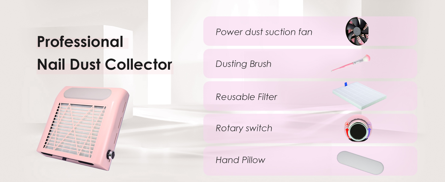 nail dust collector nail tech