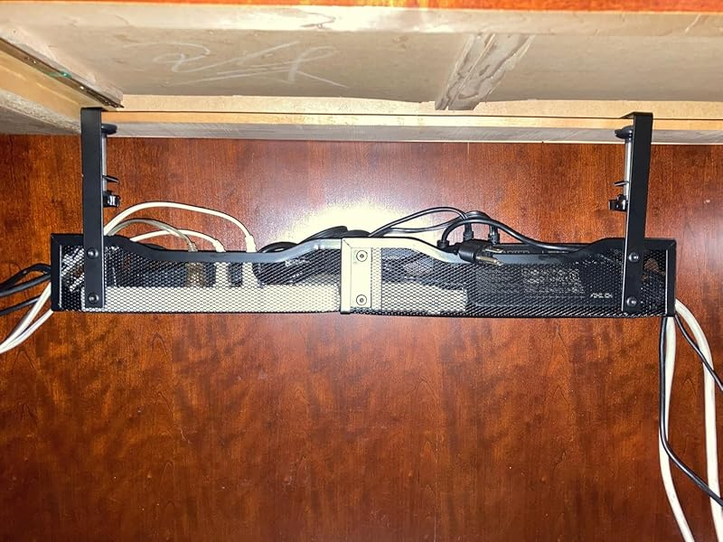 desk wire organizer cable tray under desk under desk tray under desk cord organizer