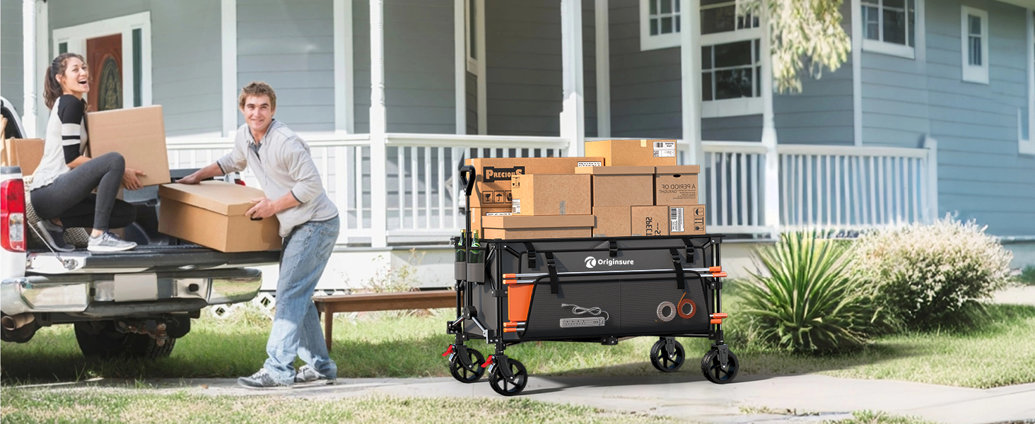 perfect for carrying groceries from garage to our apartment in one trip