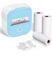 Ponek Print Pods Mini Printer - T02 Mini Sticker Printer Machine, Pocket Printers Receipt Mini Pr...