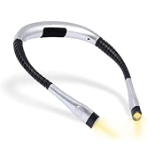 Bsdgeclogy Book Light, 3-Color &amp; 9-Brightness Reading Light, Bendable Neck Light, 80-hr Lasting R...