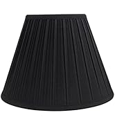 Aspen Creative 59102A, Empire Uno Lamp Shade, Black, 5" Top x 10" Bottom x 8" Slant Height, Slip ...