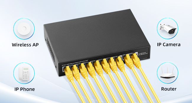 10-Port 100M PoE Switch