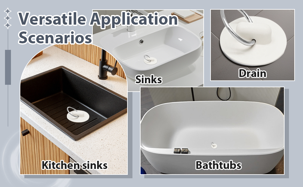 drain plug rubber sink