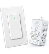 Wsdcam Wireless Light Switch and Receiver Kit, No in-Wall Wiring Required, Remote Control Light S...
