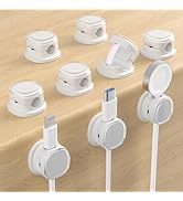 Magnetic Cable Clips, Adjustable Cord Holder Management, Adhesive Wire Keeper Organizer for Home ...