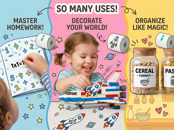 10 Rolls Sticker Paper