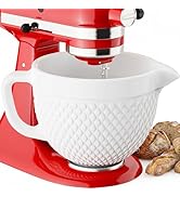 Cofun Ceramic Mixer Bowl for KitchenAid, Compatible with All KitchenAid 4.5-5 Qt Tilt-Head Stand ...