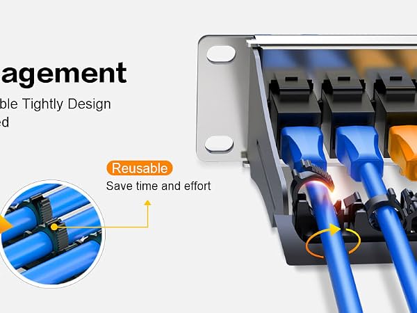 24port keystone patch panel cat6