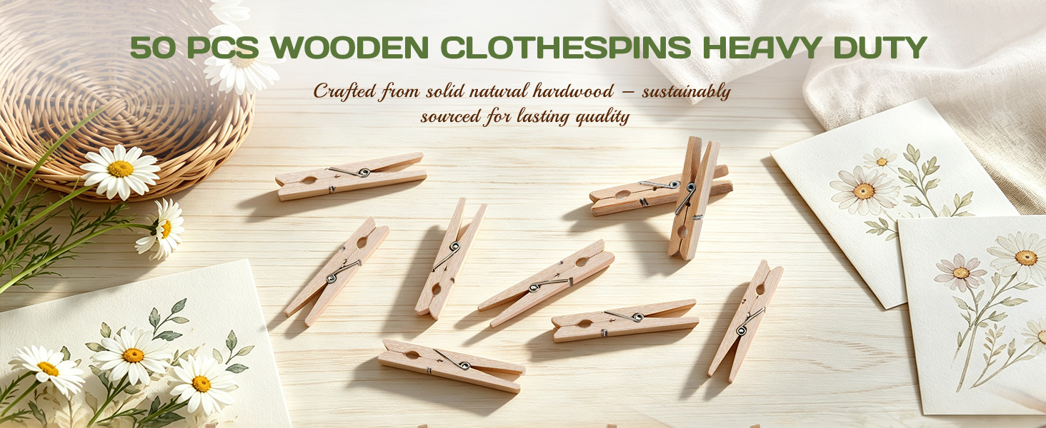 wooden clothespins