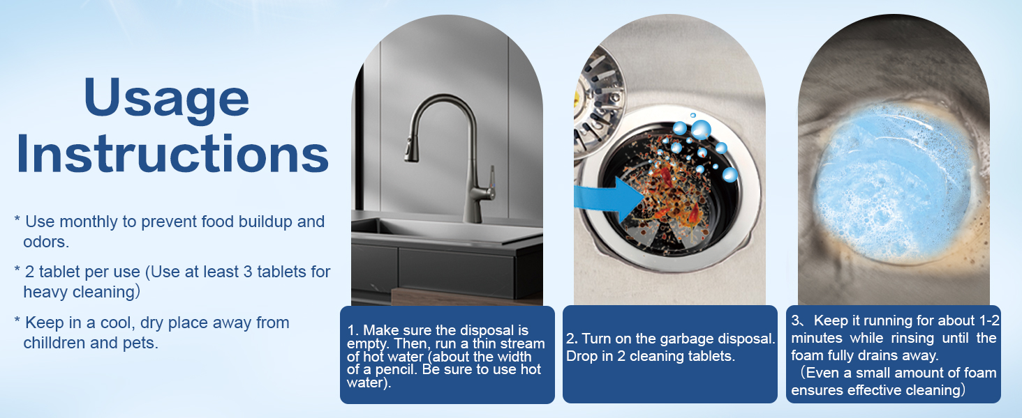 Garbage Disposal Cleaner Tablets