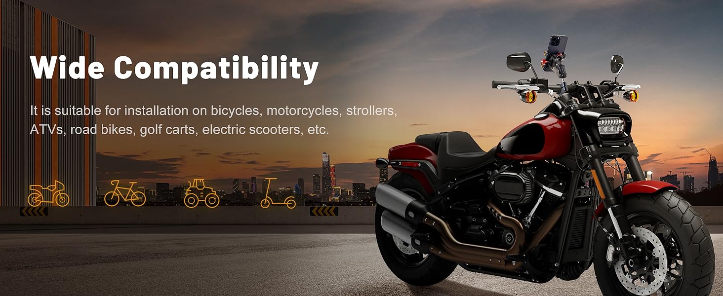 Motorcycle Cell Phone Mount with Vibration Dampener