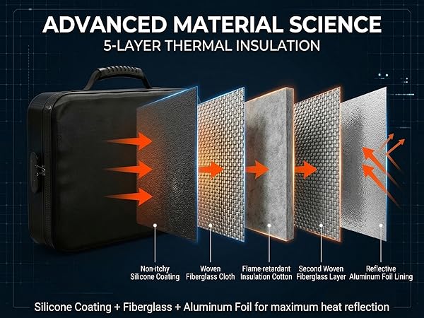 combination lock document organizer with water resistant zipper