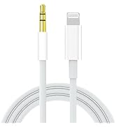 Aux Cord for iPhone,[Apple MFi Certified] Lightning to 3.5 mm AUX Cable for Car Stereo, Speaker, ...