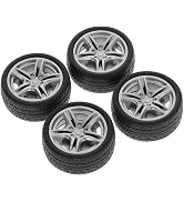 4Pcs Black Tires, 48mm Simulation Rubber Wheel Tire Toy Model DIY RC Spare Parts, Remote Vehicles...